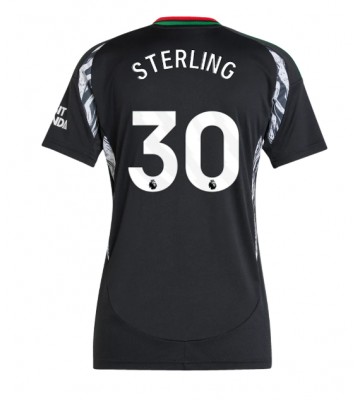 Arsenal Raheem Sterling #30 Bortatröja Kvinnor 2024-25 Kortärmad